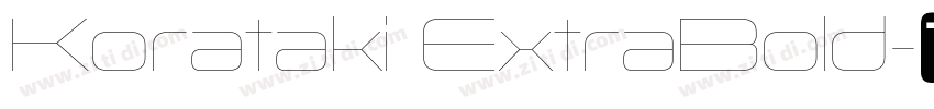 Korataki ExtraBold字体转换